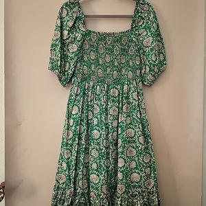 House of Harlow - Size Medium - Green Patterned Sundress